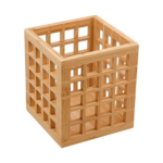 Porta Utensilios Vazado De Bambu 13Cm - Oikos Natural  Ean :7908192513687