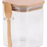 POTE HERMETICO DE VIDRO COM COLHER E TAMPA 1100ML CH0880