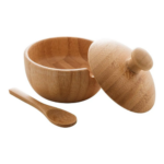 Açucareiro de Bambu com Colher Verona 8cm x 7,5cm - Imagem 5