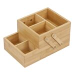 Caixa Organizadora De Bambu 2 Andares - Oikos Natural
