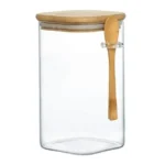 POTE HERMETICO DE VIDRO COM COLHER E TAMPA 1000ML CH0879
