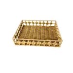 50317 BANDEJA RETANGULAR PALHA CESTARIA COM DETALH - 800