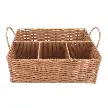 Cesta retangular Polibrown em polipropileno P32xL23xA11cm marrom