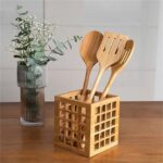 Porta Utensilios Vazado De Bambu 13Cm - Oikos Natural  Ean :7908192513687 - Imagem 2