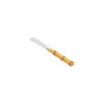 Conjunto 4 Espatulas De Aco Inox C/Cabo De Plastico Bambu Naturalluxo 16Cm - Imagem 3