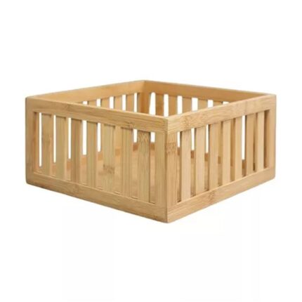 Cesto Ripado De Bambu 27Cm - Oikos Natural  Ean :7908192513724