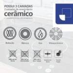 Caçarola Indução Cerâmica 20cm e 2,2L Mármol - Imagem 7