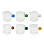 Kit 6 Xícaras Para Cafe Coloridas 90ml