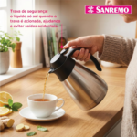 Bule Termico Acolher 100% Inox 500Ml - Imagem 4