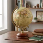 Globo base redonda em madeira caramelo 35x25 cm.- 24383 - 500 - Imagem 2