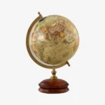 Globo base redonda em madeira caramelo 35x25 cm.- 24383 - 500 - Imagem 4