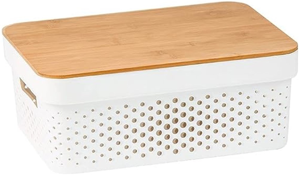 0e678165df22e09998ac27b0c5cd1783.jpeg Caixa Organizadora Poa Com Tampa De Bambu 10L - Oikos - Imagem 1