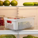 Organizador De Geladeira Ervas Frutas Legumes Clear Fresh Com Cesto 2,2l Ou OF 450 - Imagem 2