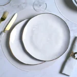 Conjunto com 6 Pratos Raso Orgânico New White Gold Ø26,5cm - 1214139501 - Imagem 2