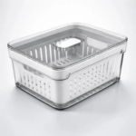 Organizador De Geladeira Ervas Frutas Legumes Clear Fresh Com Cesto 2,2l Ou OF 450 - Imagem 7