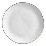 Conjunto com 6 Pratos Raso Orgânico New White Gold Ø26,5cm - 1214139501