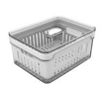Organizador De Geladeira Ervas Frutas Legumes Clear Fresh Com Cesto 2,2l Ou OF 450