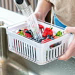 Organizador De Geladeira Ervas Frutas Legumes Clear Fresh Com Cesto 2,2l Ou OF 450 - Imagem 6